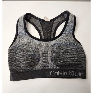 Calvin Klein Performance Quick Dry Black Sports Bra in a Medium